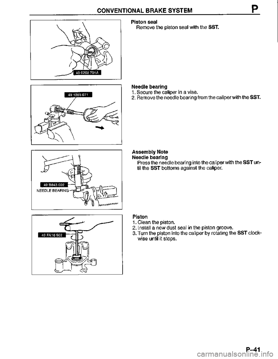 MAZDA MX-3 1995  Workshop Manual 