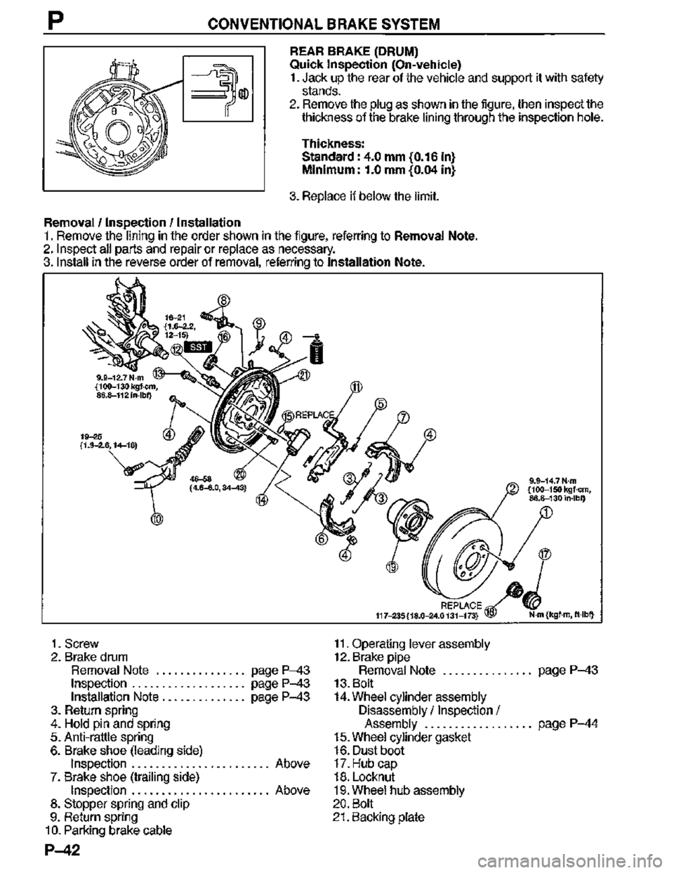 MAZDA MX-3 1995  Workshop Manual 