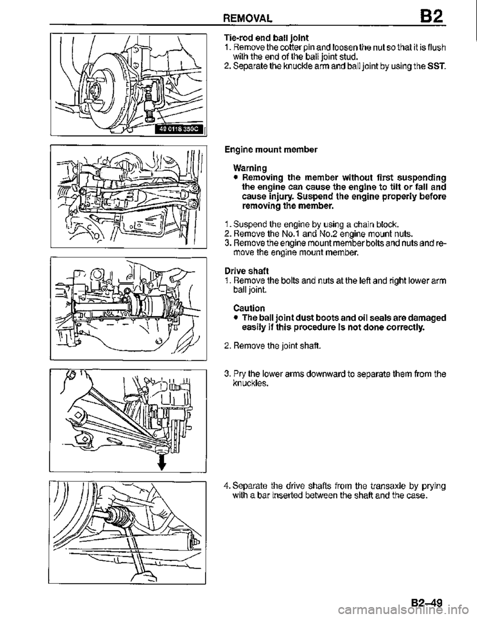 MAZDA MX-3 1995  Workshop Manual 