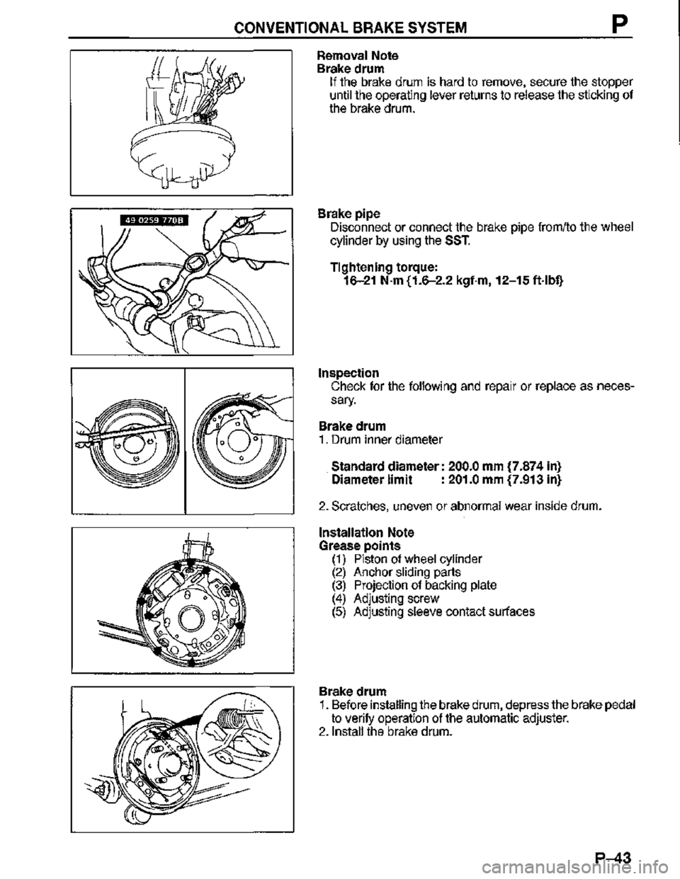 MAZDA MX-3 1995  Workshop Manual 