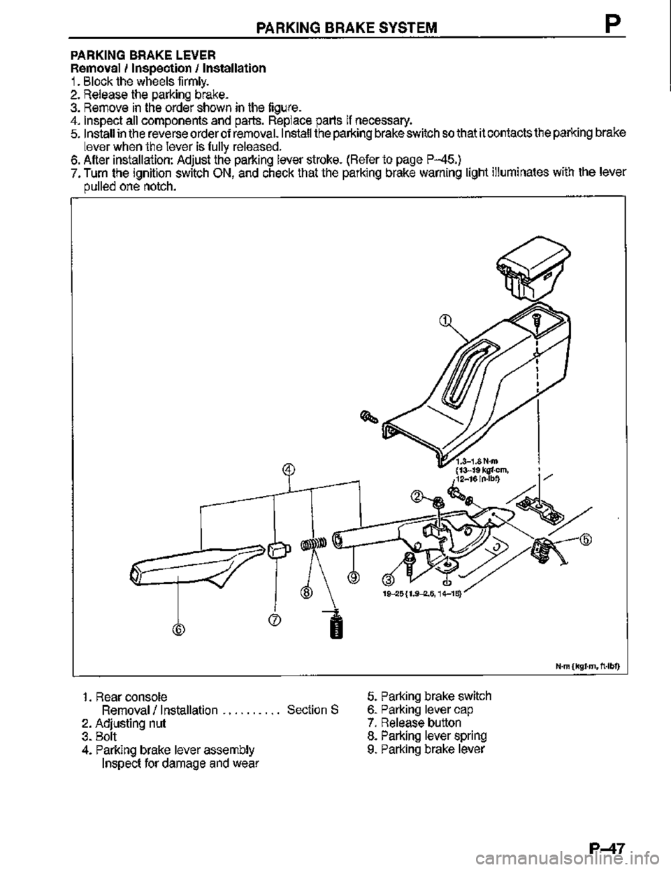 MAZDA MX-3 1995  Workshop Manual 