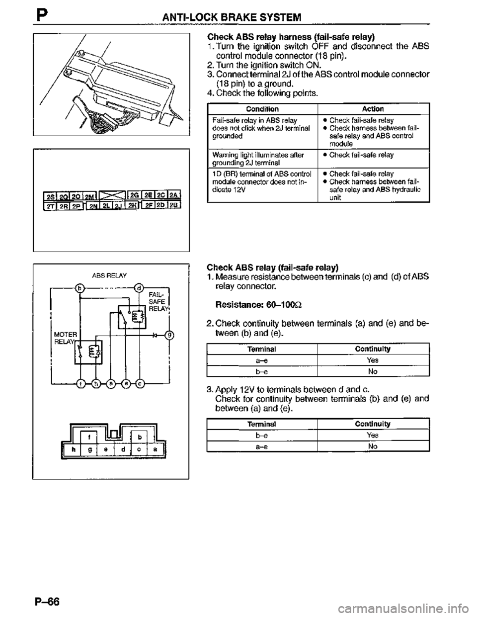 MAZDA MX-3 1995  Workshop Manual 