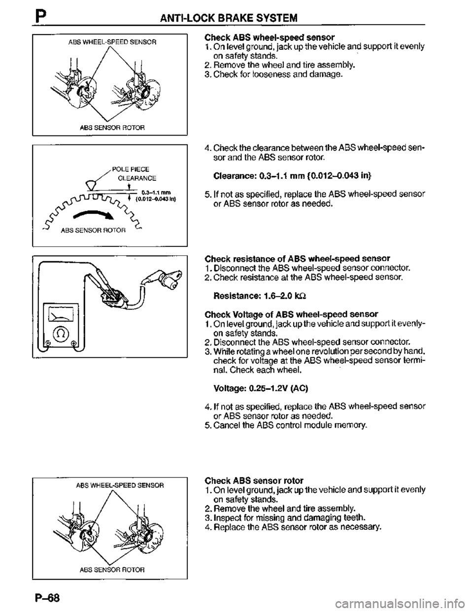 MAZDA MX-3 1995  Workshop Manual 