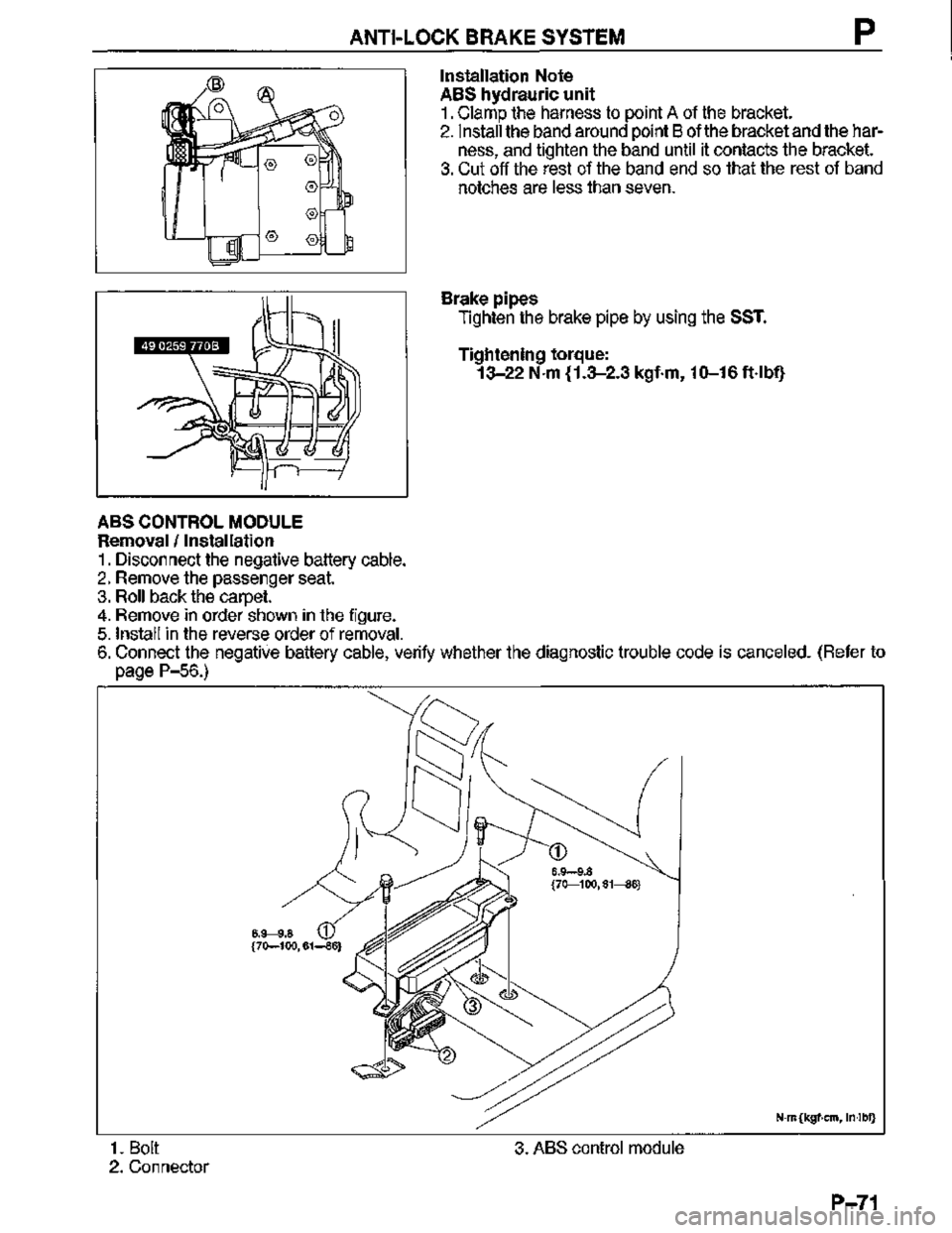 MAZDA MX-3 1995  Workshop Manual 