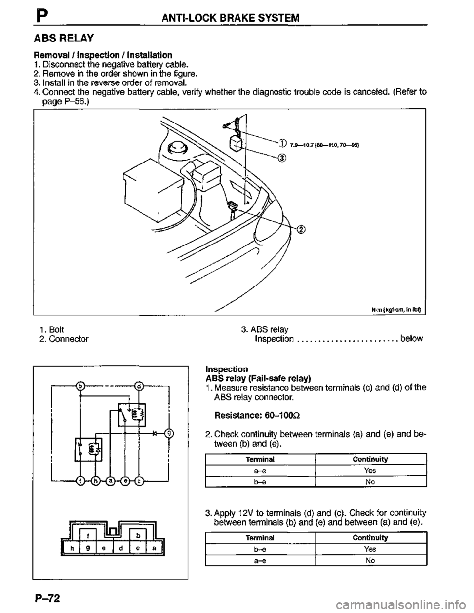 MAZDA MX-3 1995  Workshop Manual 