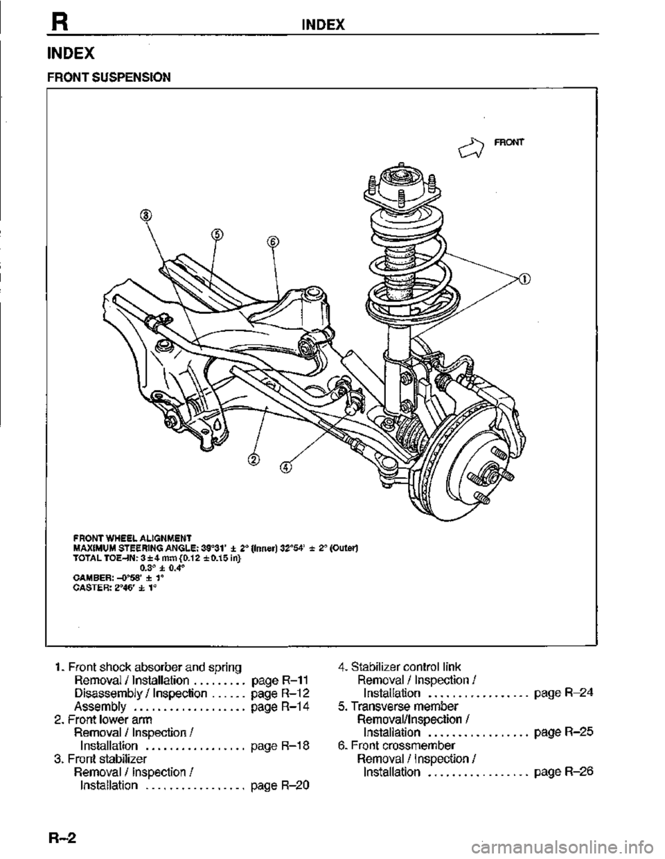 MAZDA MX-3 1995  Workshop Manual 