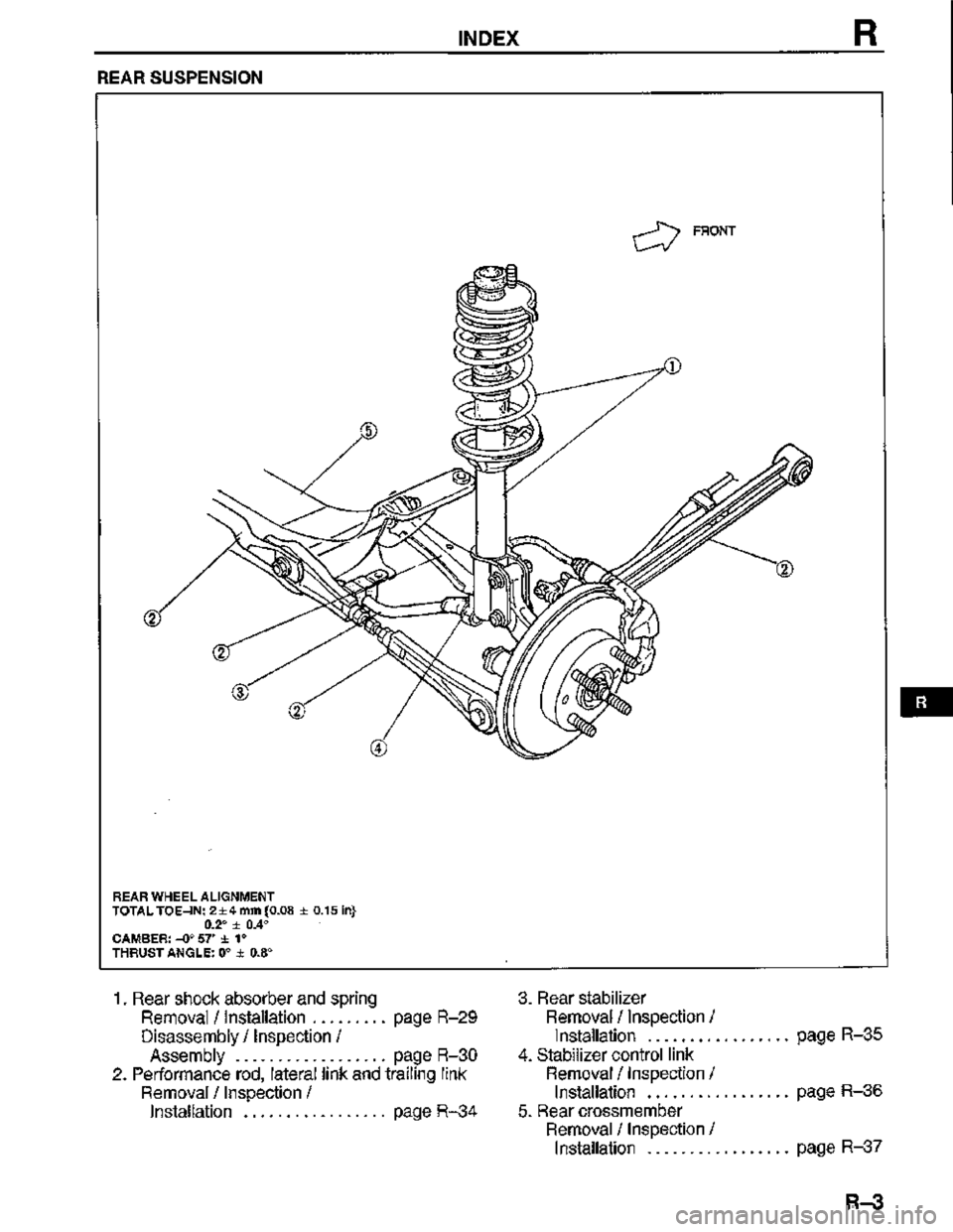 MAZDA MX-3 1995  Workshop Manual 
