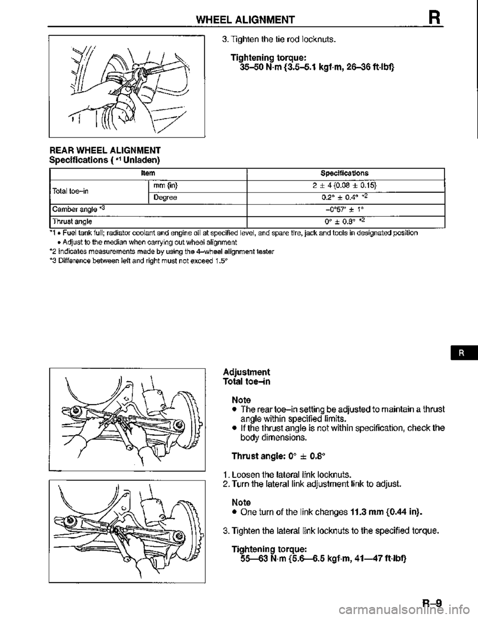 MAZDA MX-3 1995  Workshop Manual 