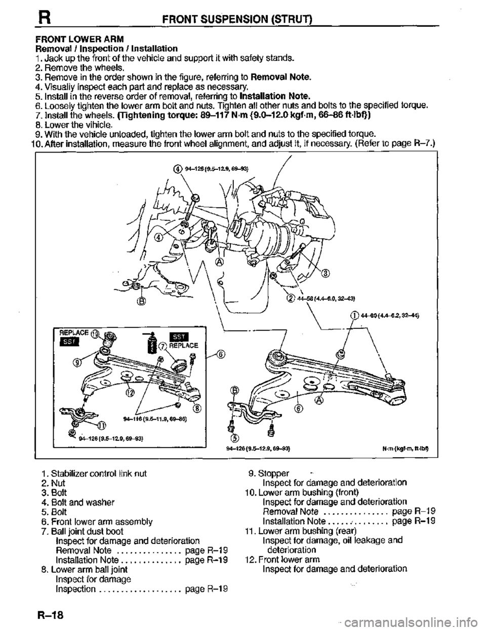 MAZDA MX-3 1995  Workshop Manual 