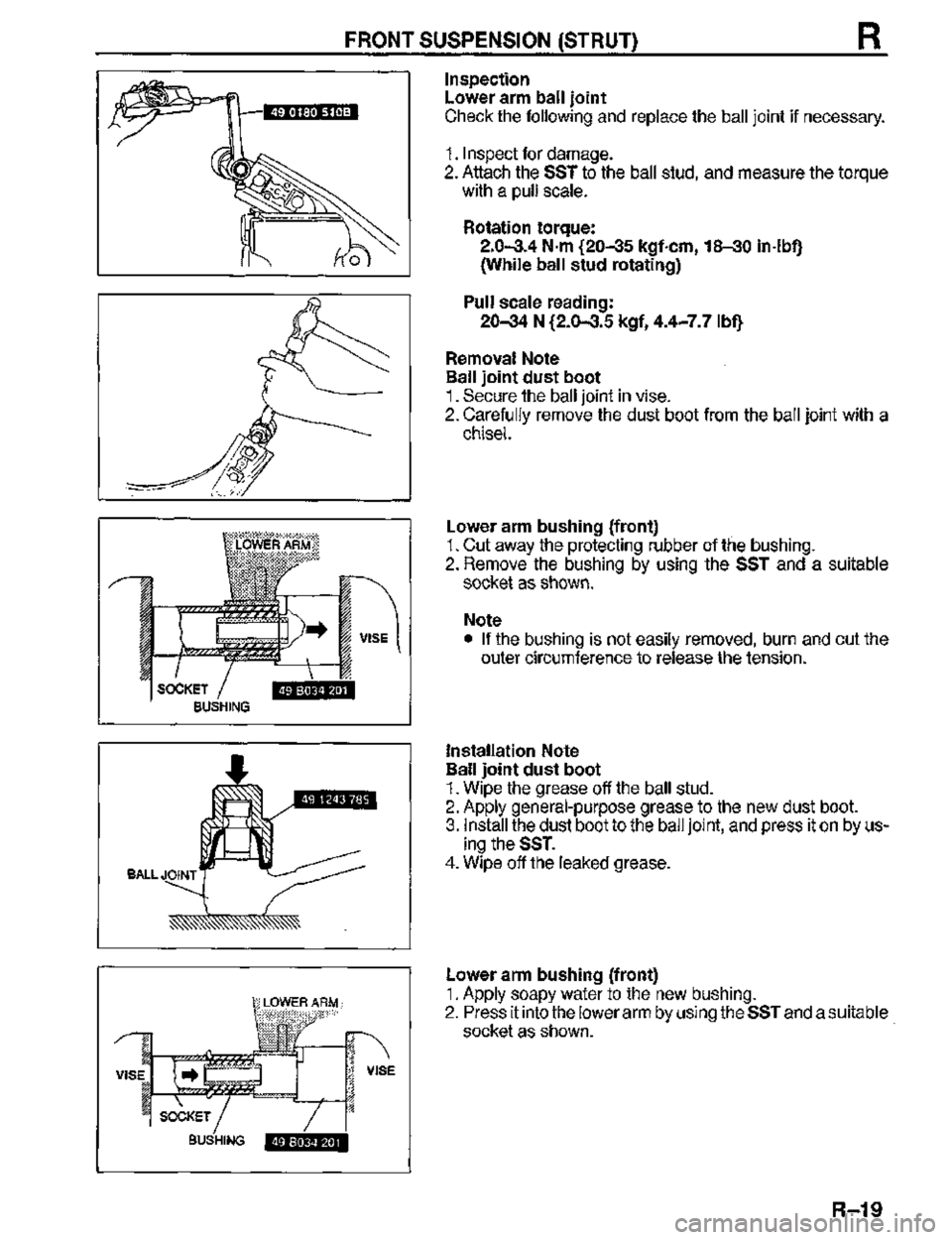 MAZDA MX-3 1995  Workshop Manual 