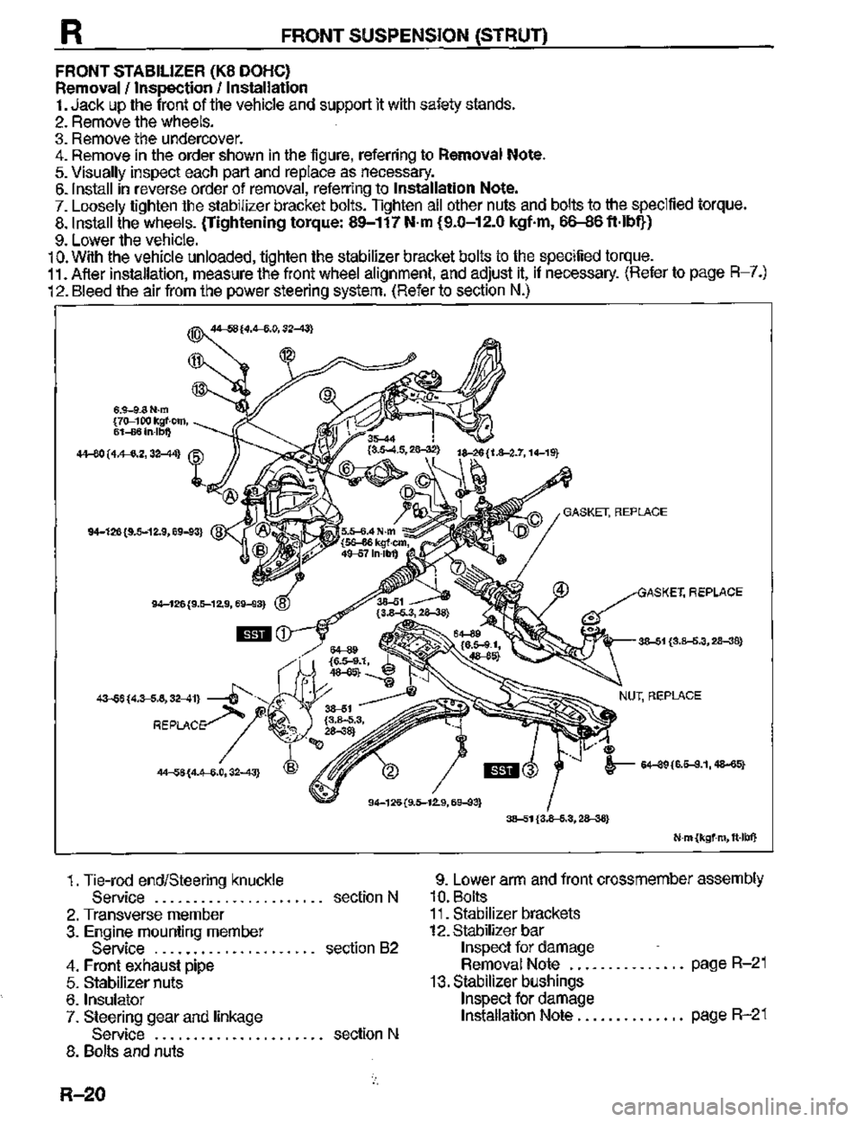 MAZDA MX-3 1995  Workshop Manual 