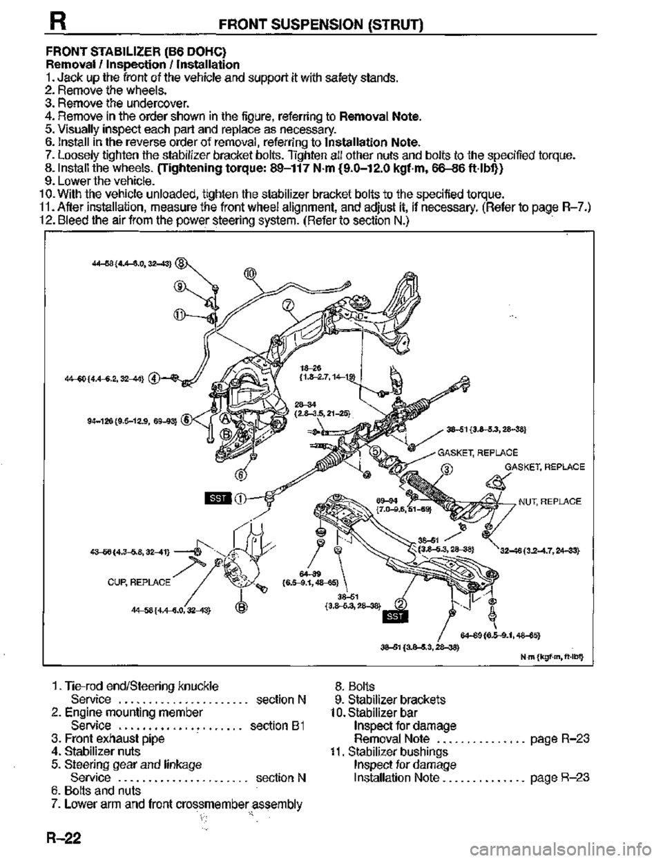 MAZDA MX-3 1995  Workshop Manual 