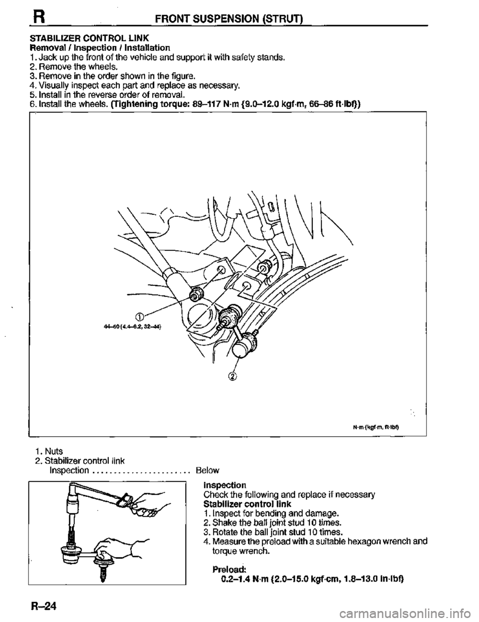 MAZDA MX-3 1995  Workshop Manual 