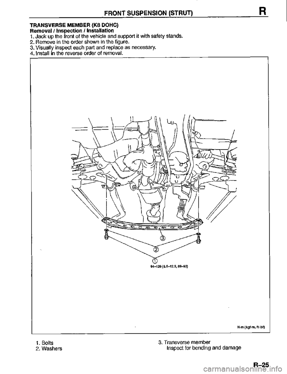 MAZDA MX-3 1995  Workshop Manual 