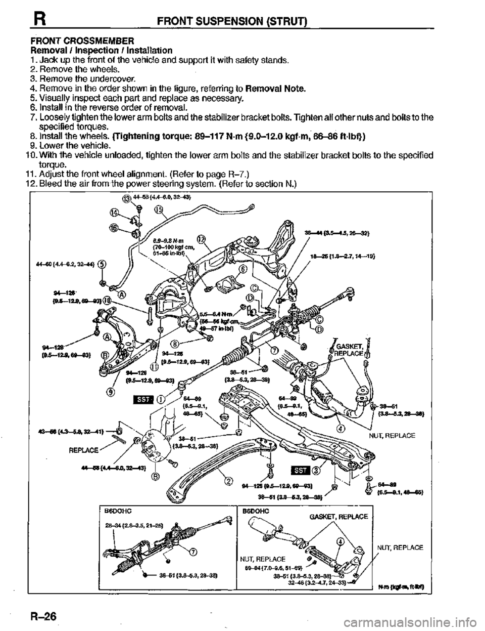 MAZDA MX-3 1995  Workshop Manual 