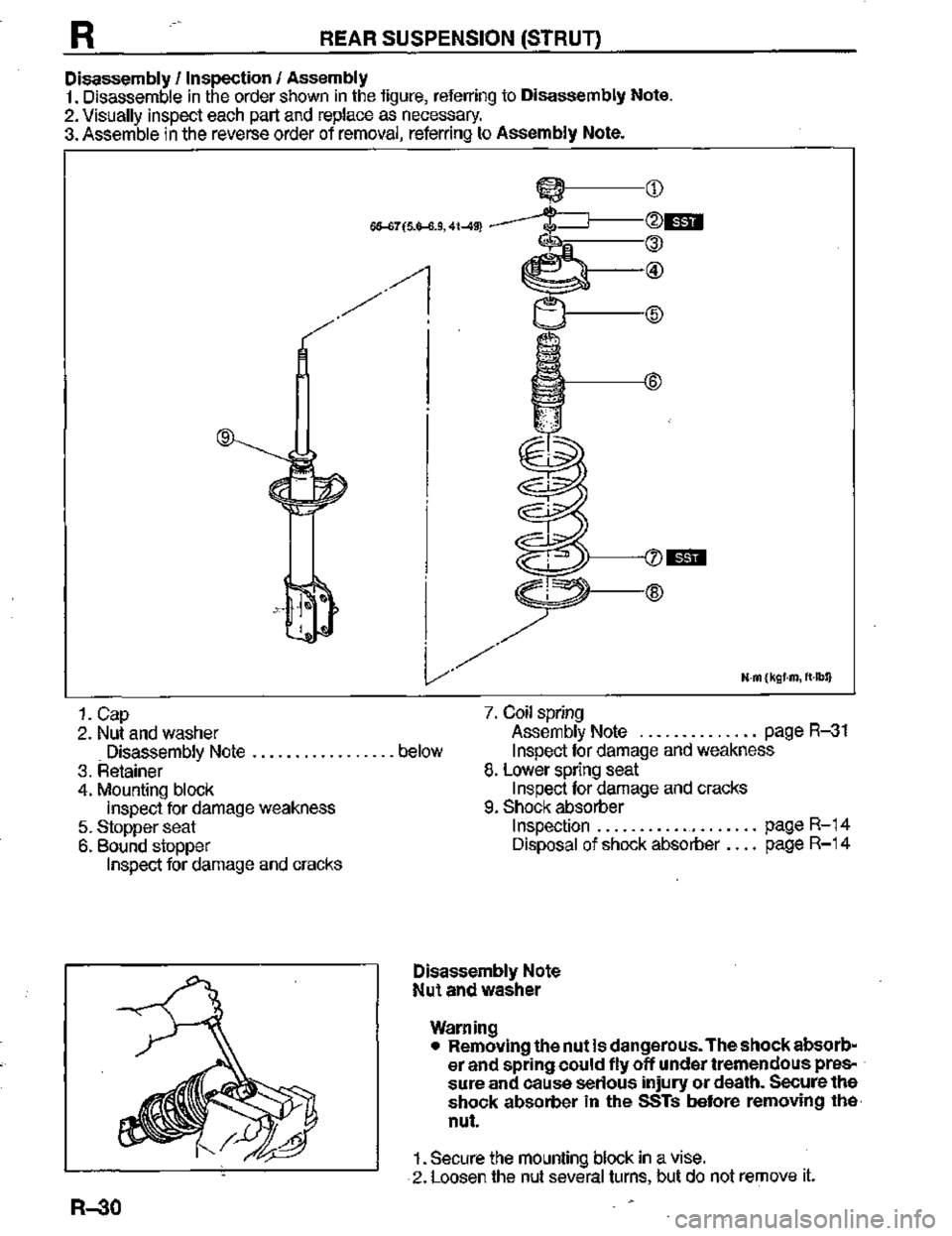 MAZDA MX-3 1995  Workshop Manual 