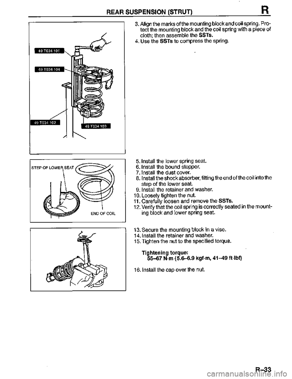 MAZDA MX-3 1995  Workshop Manual 