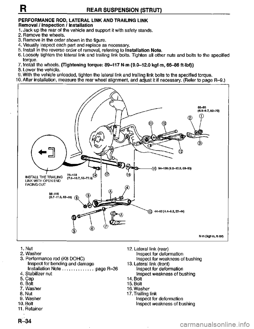 MAZDA MX-3 1995  Workshop Manual 