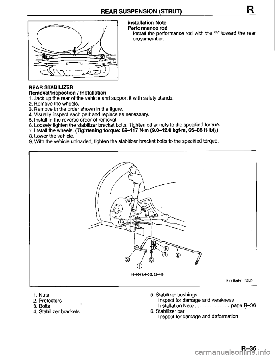 MAZDA MX-3 1995  Workshop Manual 