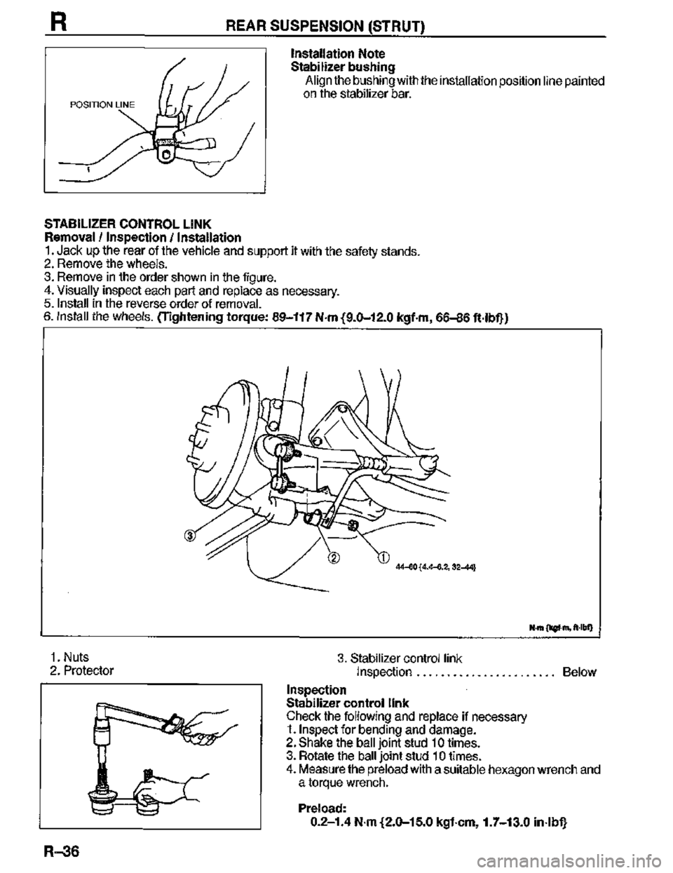 MAZDA MX-3 1995  Workshop Manual 
