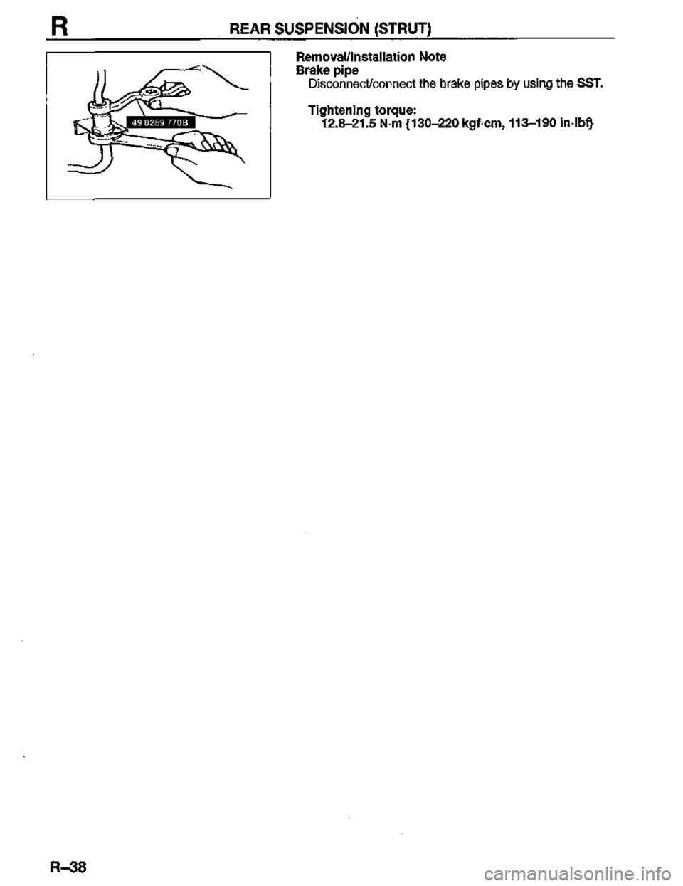 MAZDA MX-3 1995  Workshop Manual 