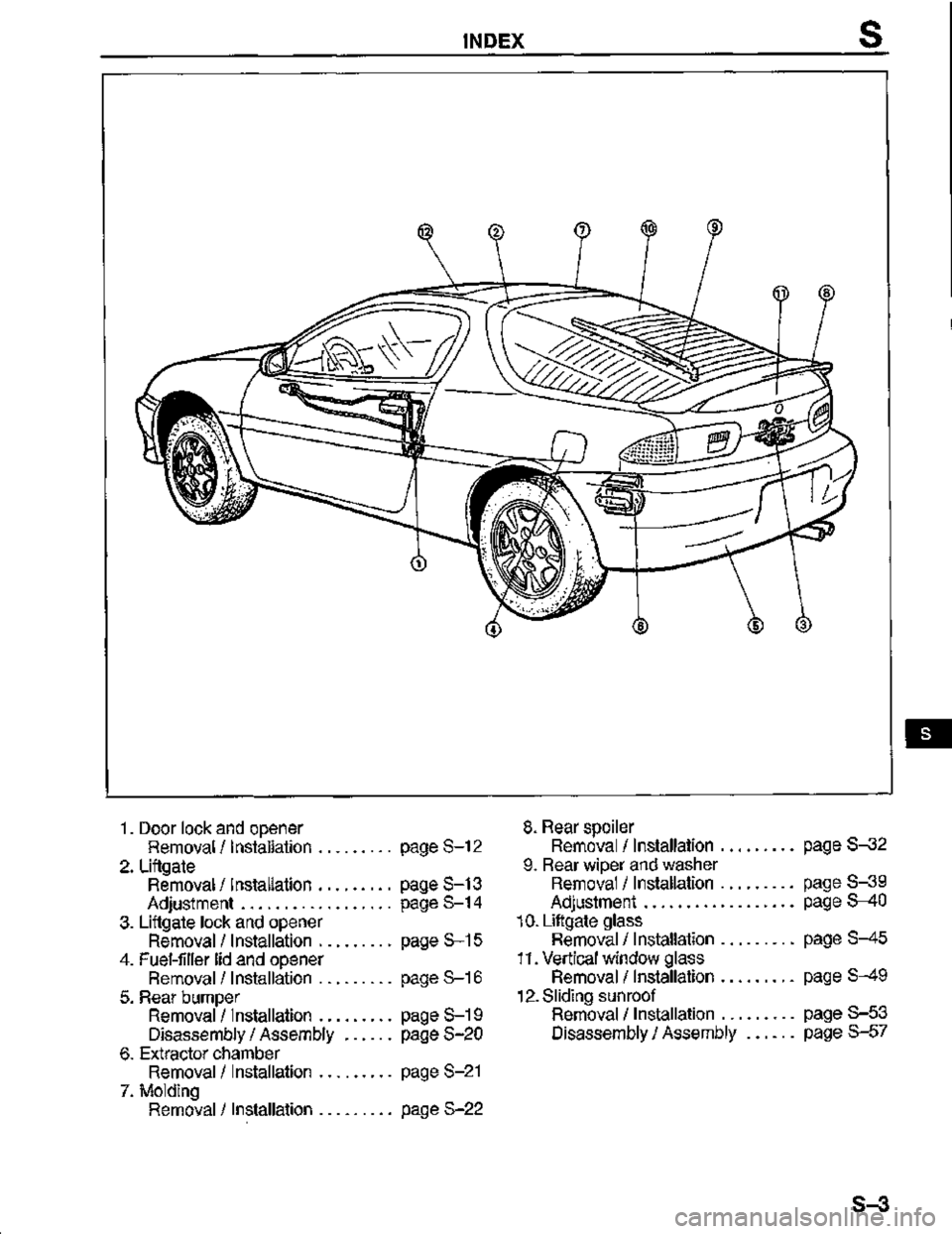 MAZDA MX-3 1995  Workshop Manual 