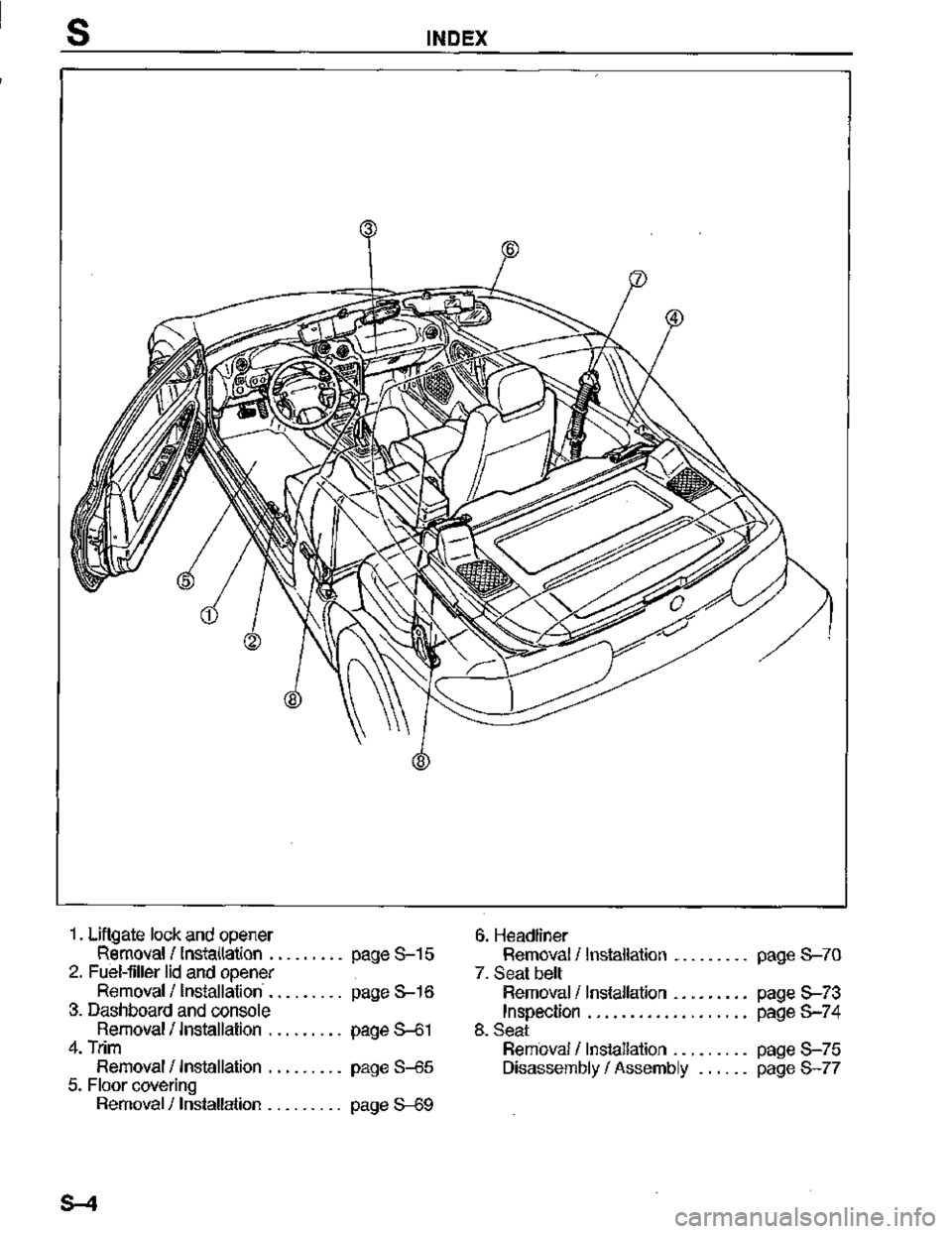 MAZDA MX-3 1995  Workshop Manual 