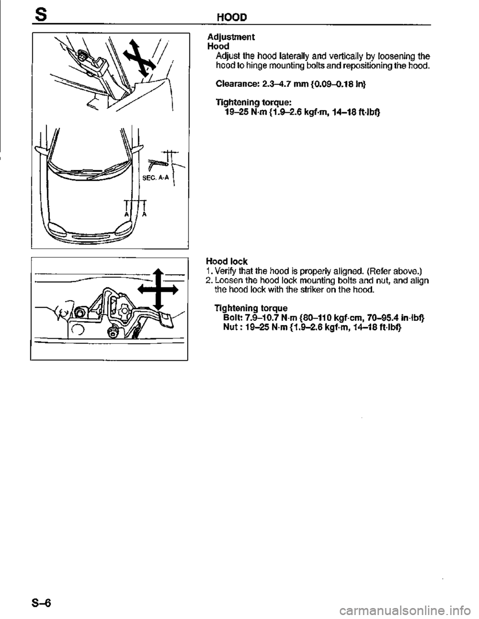 MAZDA MX-3 1995  Workshop Manual 