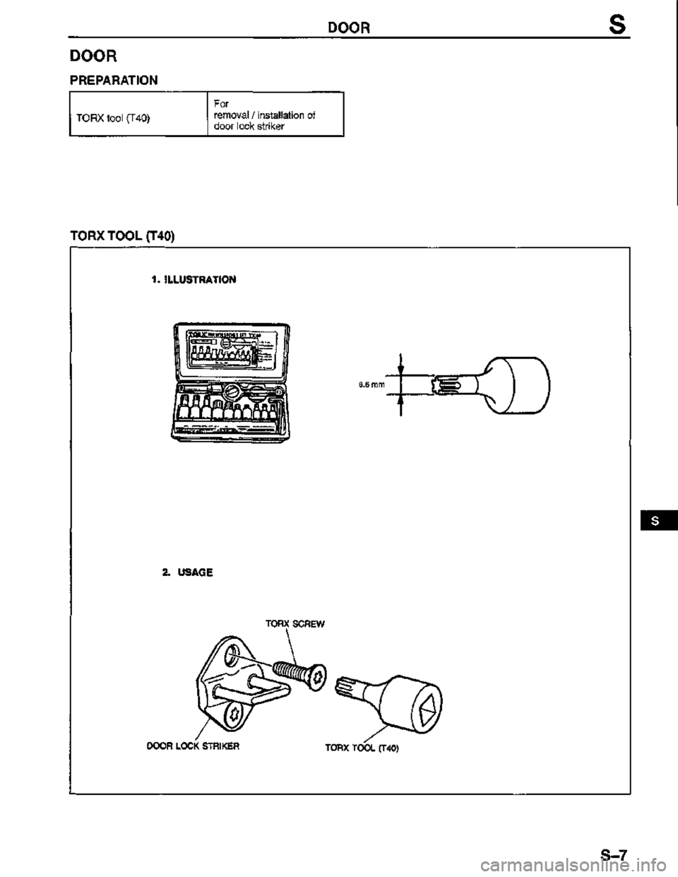 MAZDA MX-3 1995  Workshop Manual 