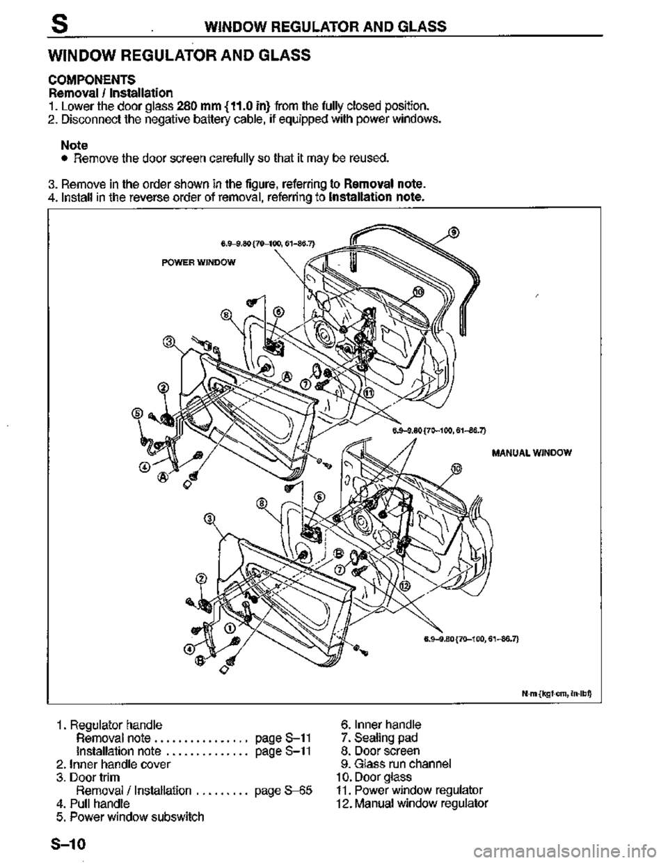 MAZDA MX-3 1995  Workshop Manual 