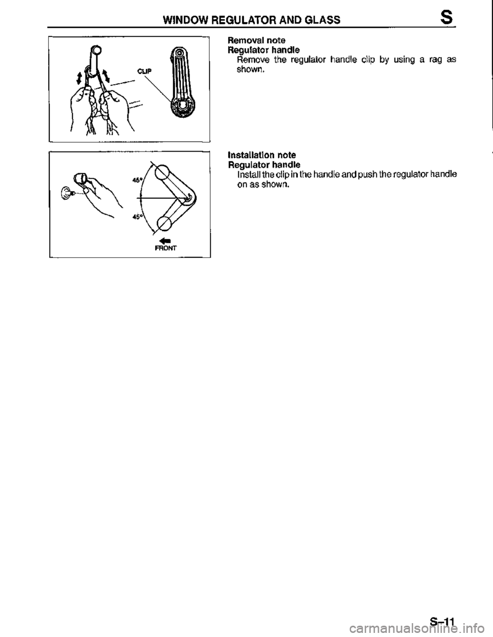 MAZDA MX-3 1995  Workshop Manual 