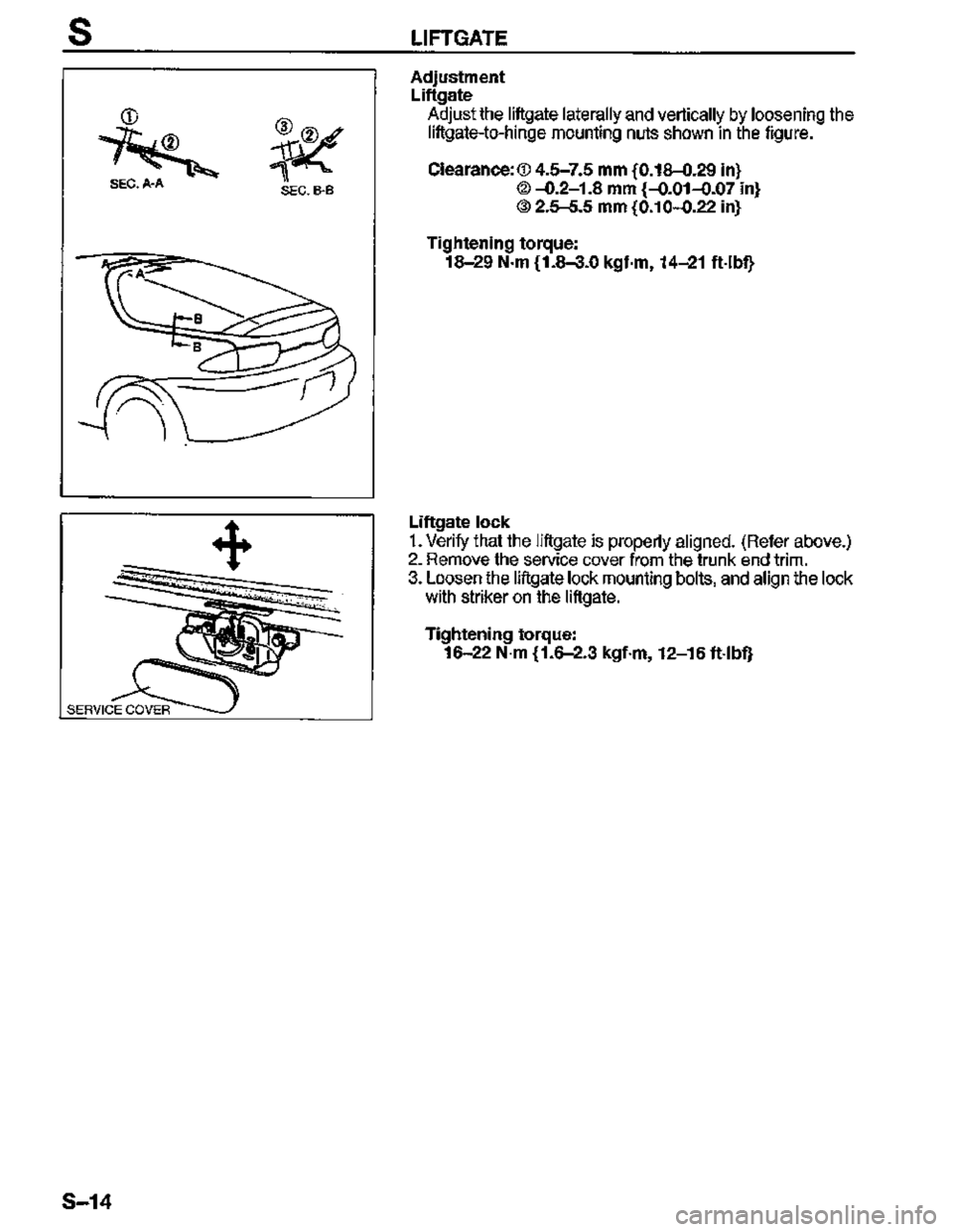 MAZDA MX-3 1995  Workshop Manual 