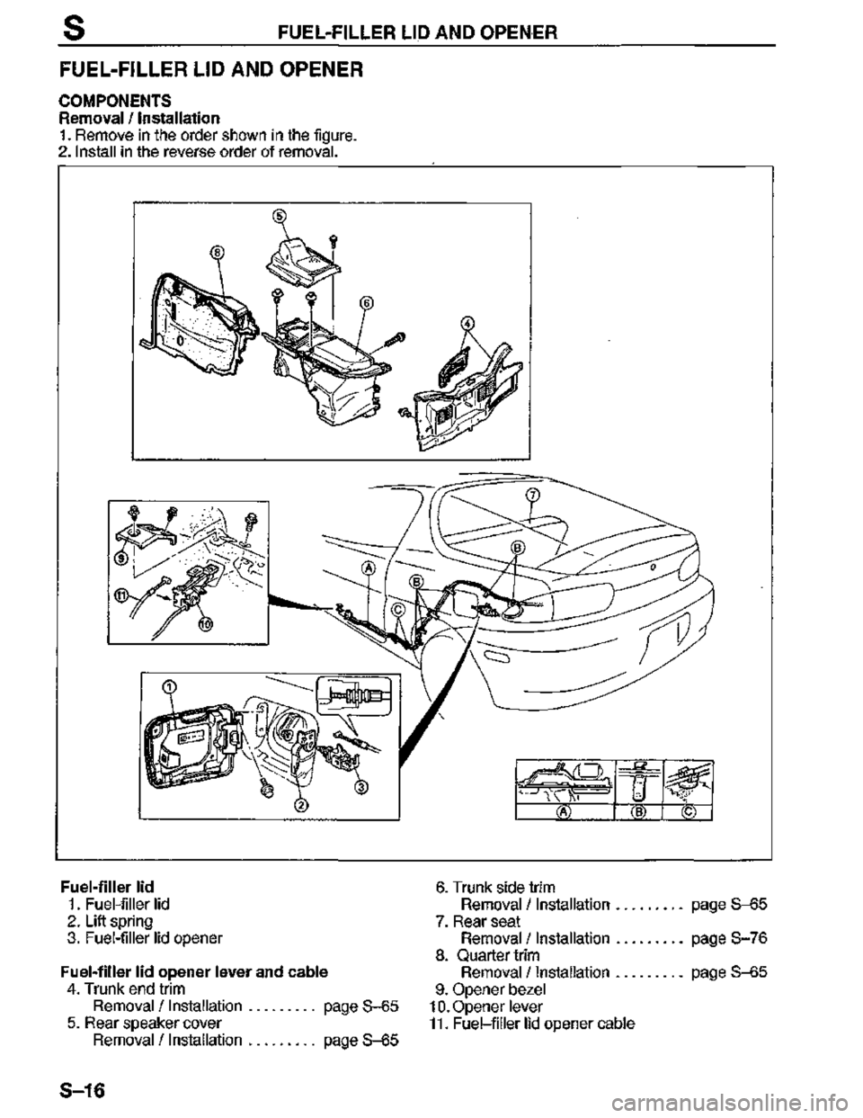 MAZDA MX-3 1995  Workshop Manual 
