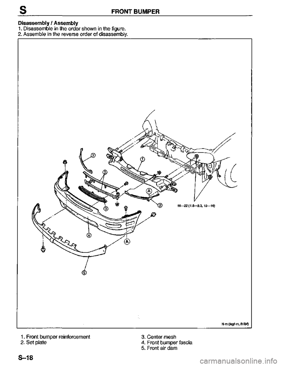 MAZDA MX-3 1995  Workshop Manual 