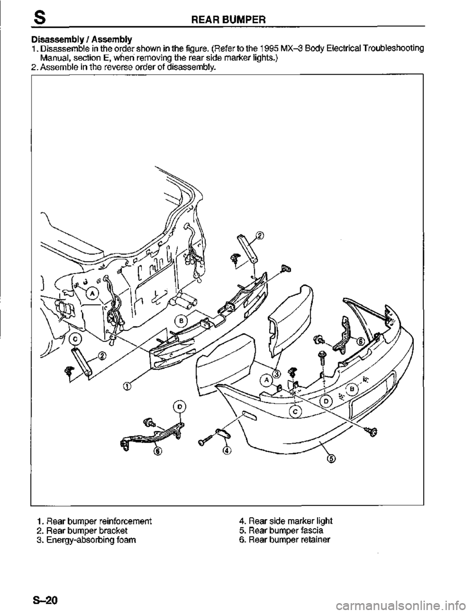 MAZDA MX-3 1995  Workshop Manual 