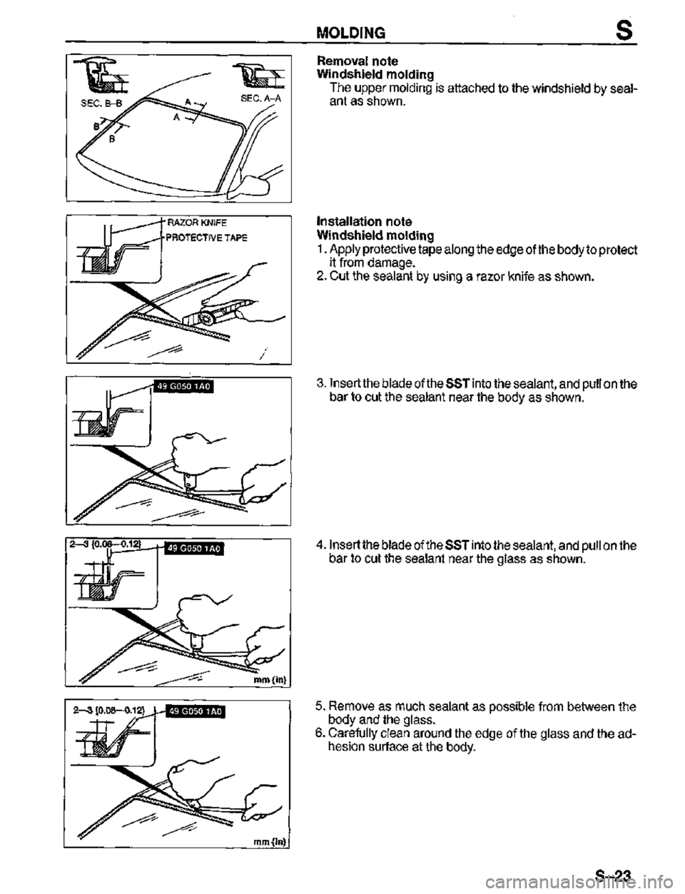 MAZDA MX-3 1995  Workshop Manual 