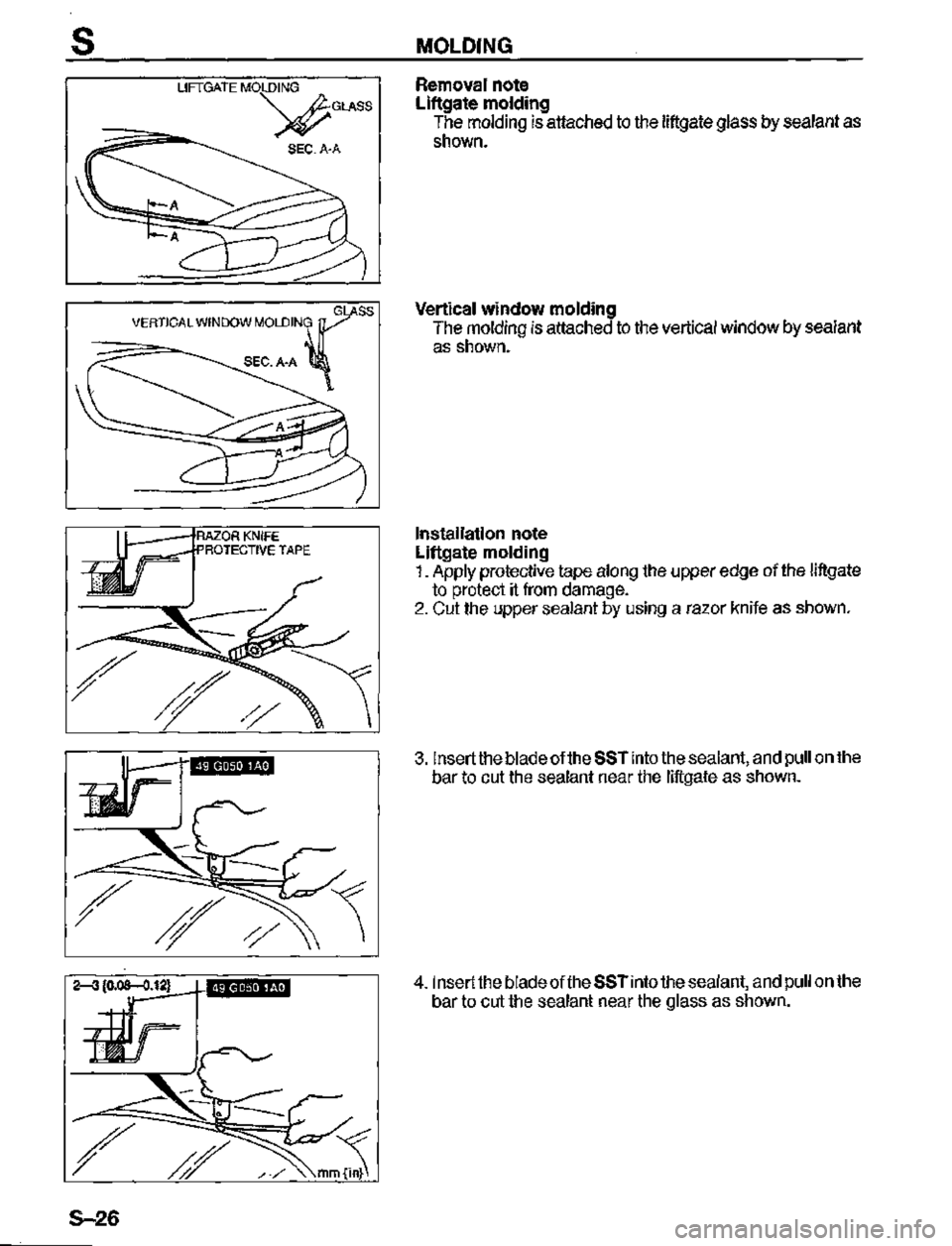 MAZDA MX-3 1995  Workshop Manual 