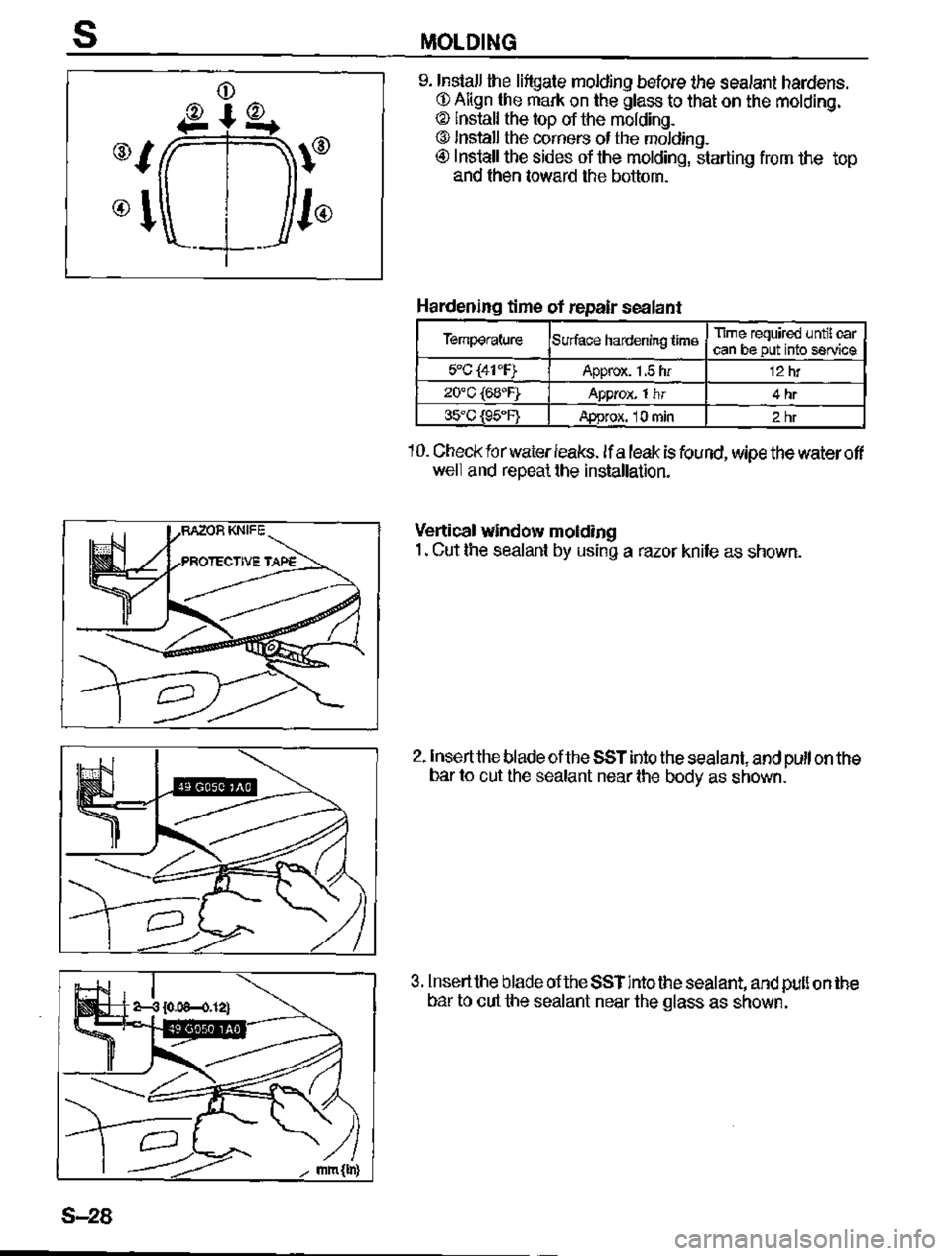 MAZDA MX-3 1995  Workshop Manual 