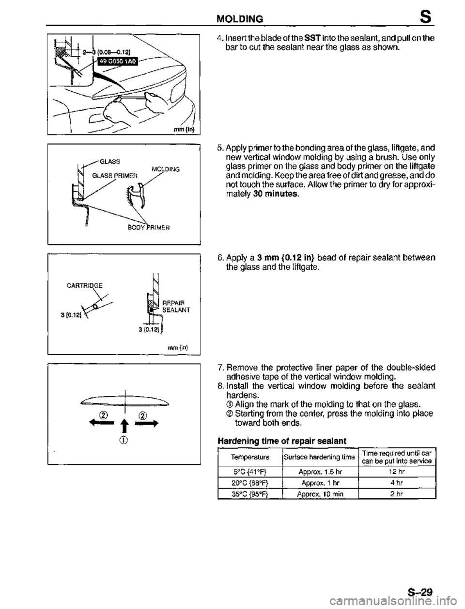 MAZDA MX-3 1995  Workshop Manual 