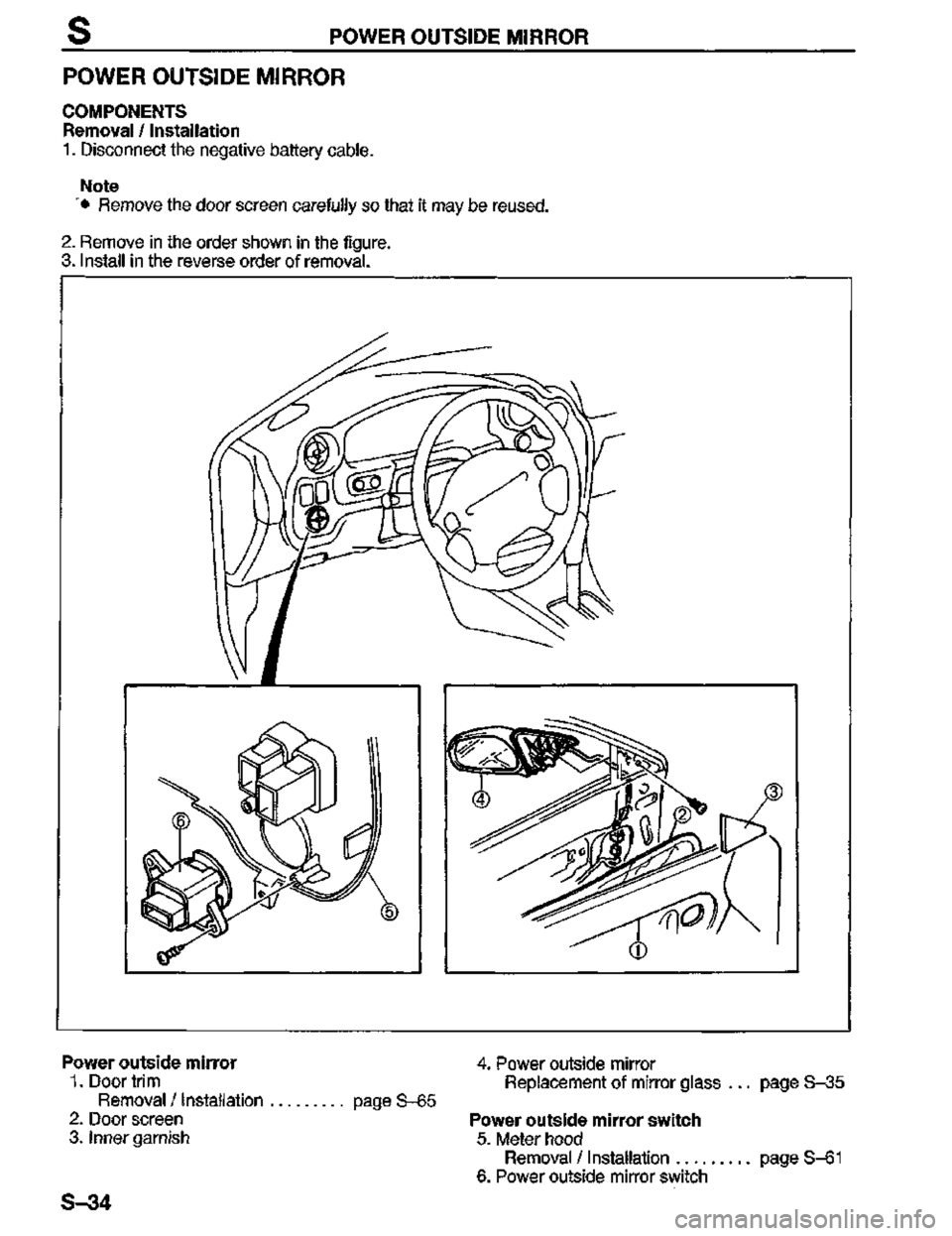 MAZDA MX-3 1995  Workshop Manual 