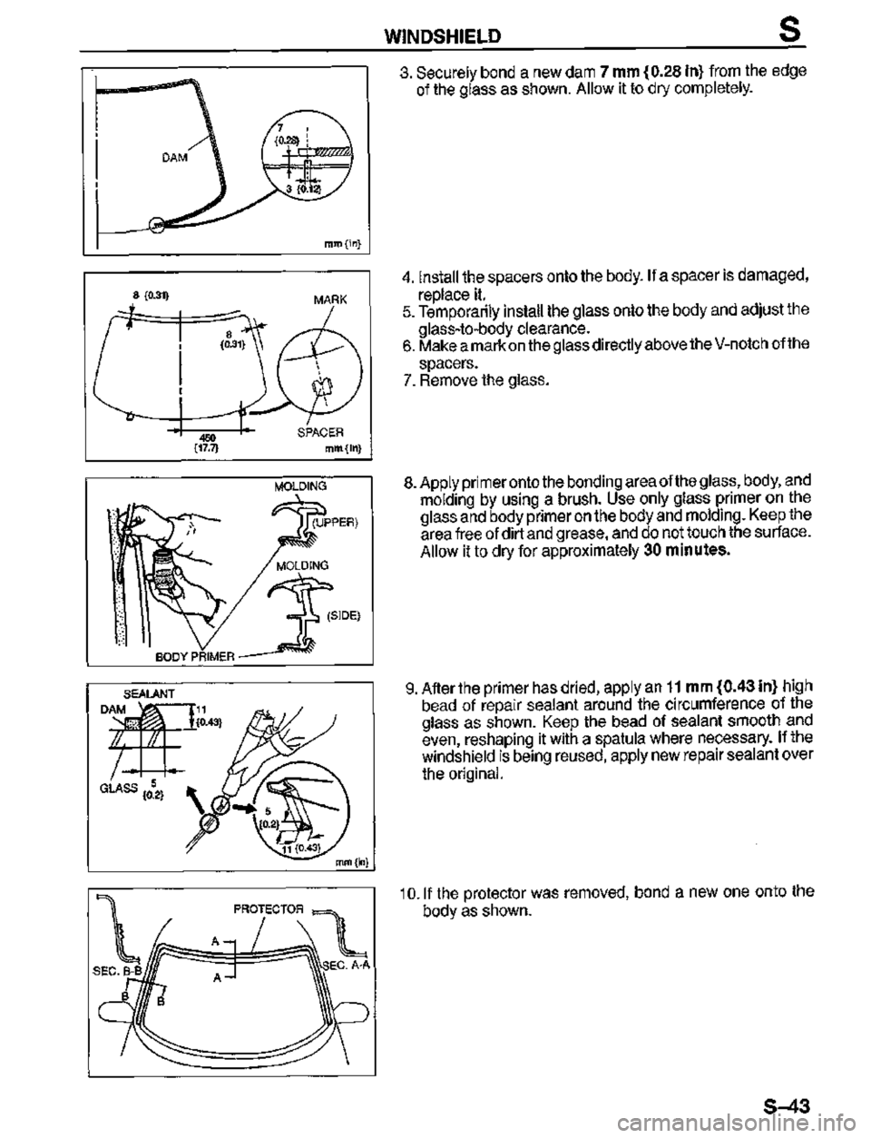 MAZDA MX-3 1995  Workshop Manual 