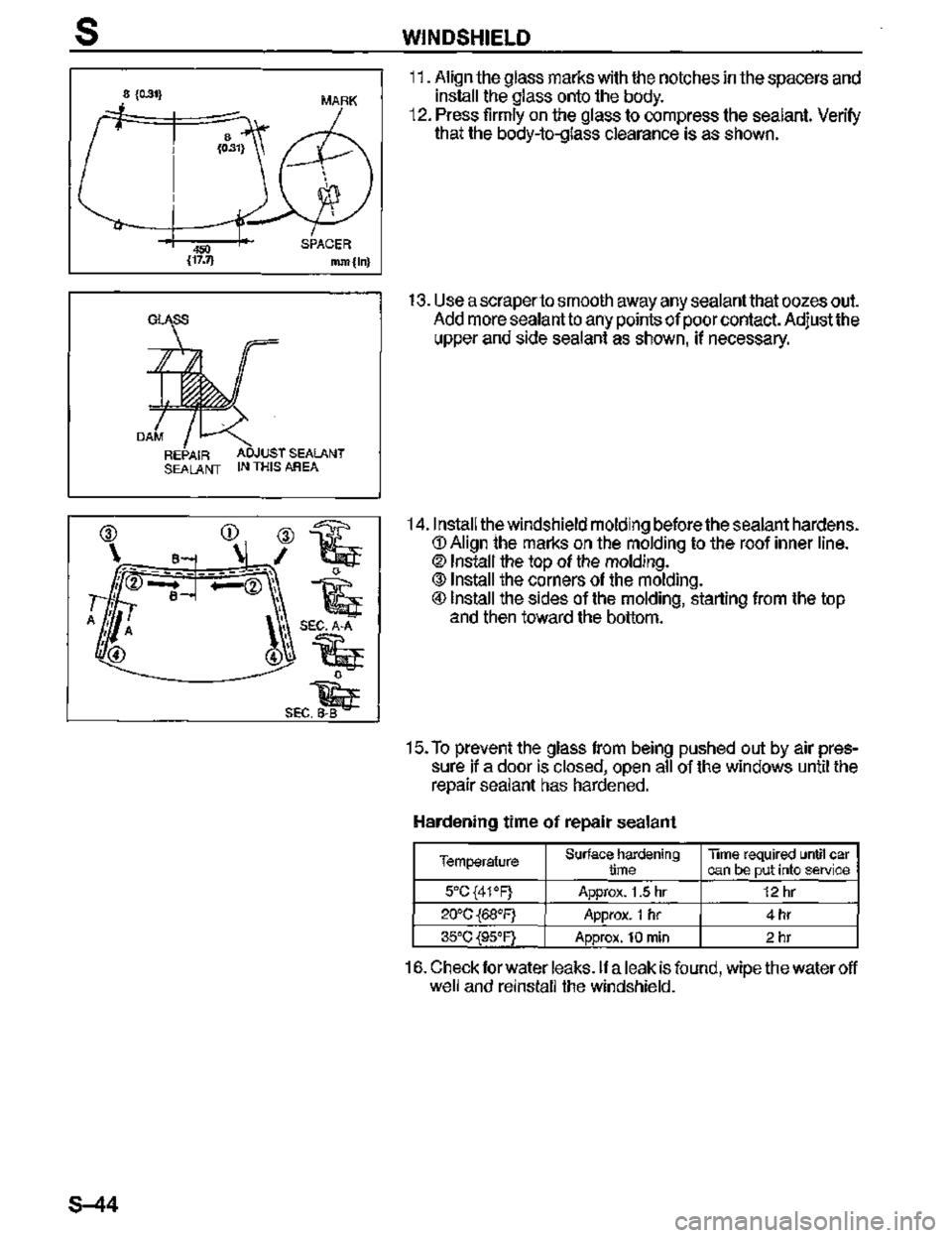 MAZDA MX-3 1995  Workshop Manual 