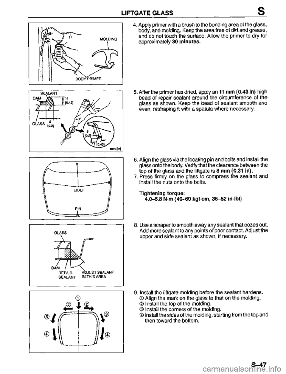MAZDA MX-3 1995  Workshop Manual 