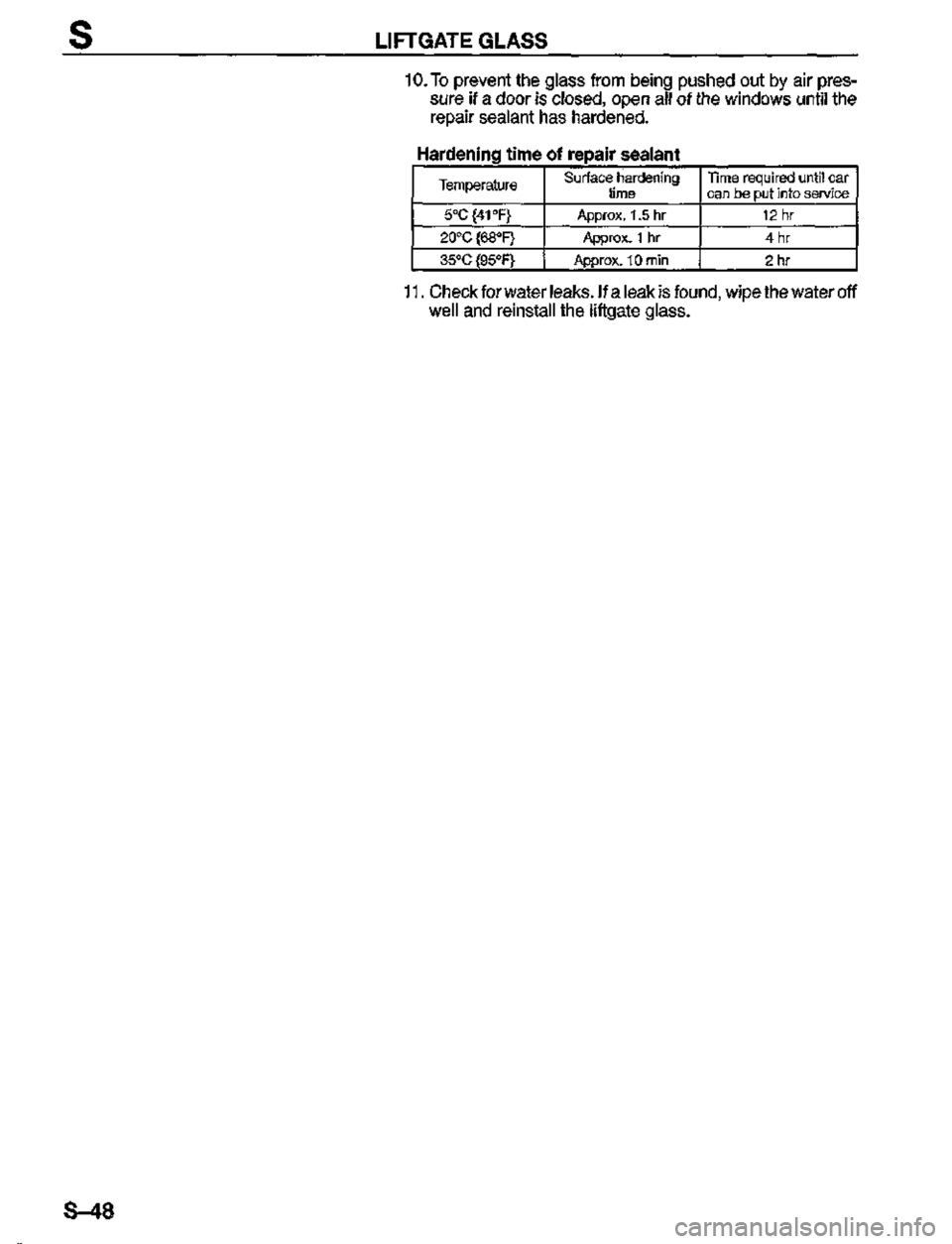 MAZDA MX-3 1995  Workshop Manual 