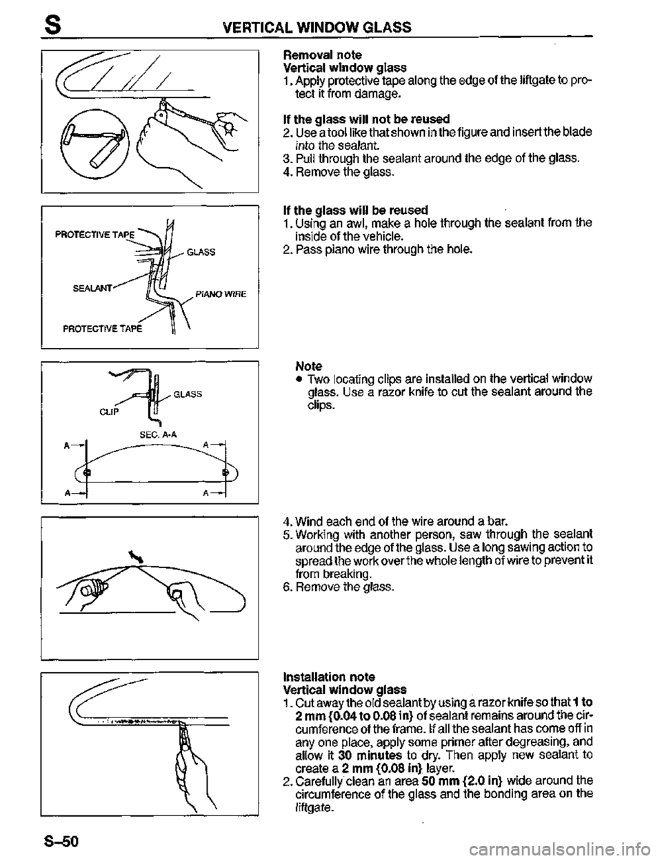 MAZDA MX-3 1995  Workshop Manual 