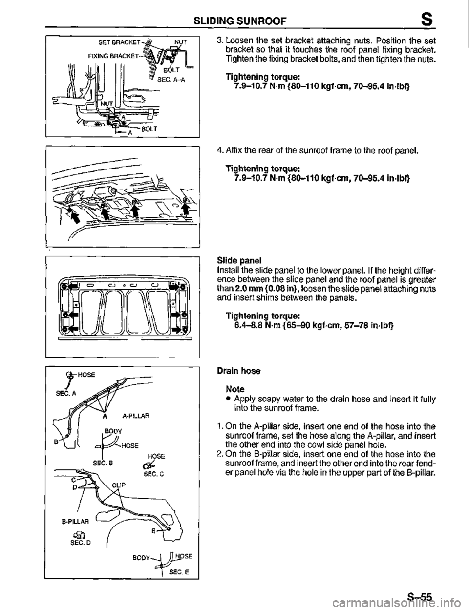 MAZDA MX-3 1995  Workshop Manual 