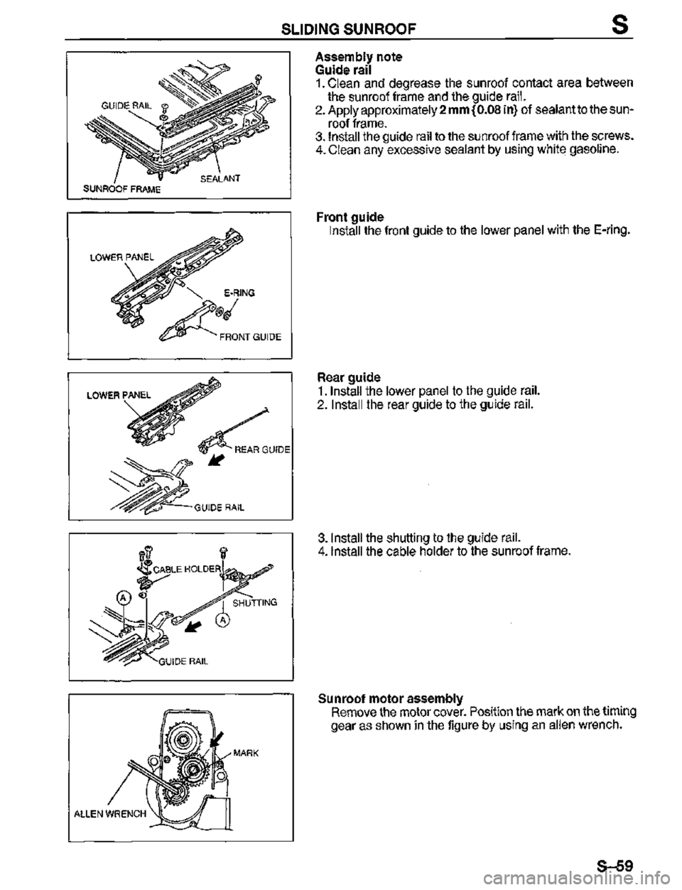 MAZDA MX-3 1995  Workshop Manual 