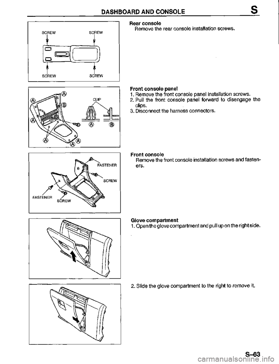 MAZDA MX-3 1995  Workshop Manual 