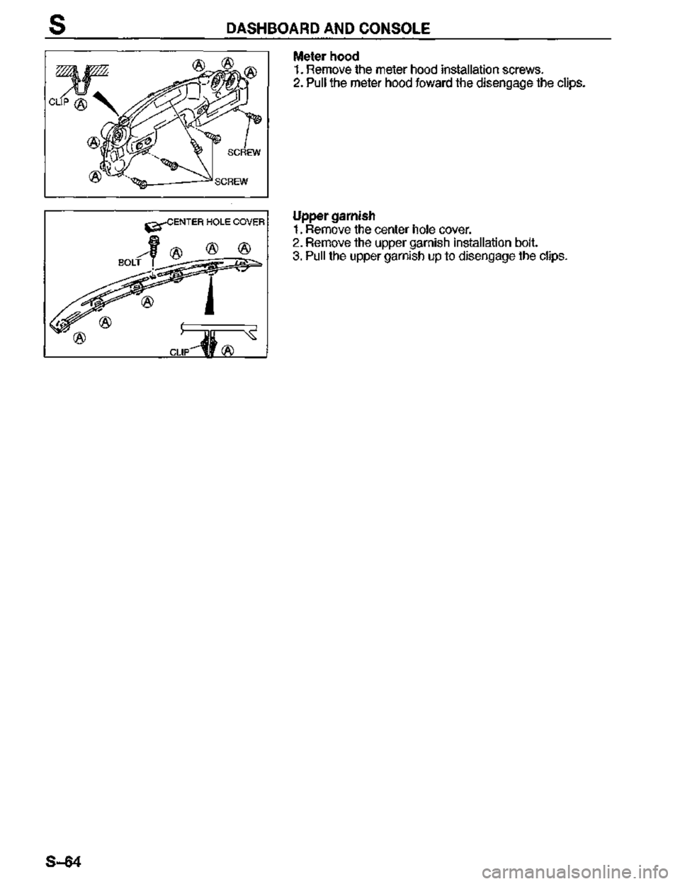 MAZDA MX-3 1995  Workshop Manual 