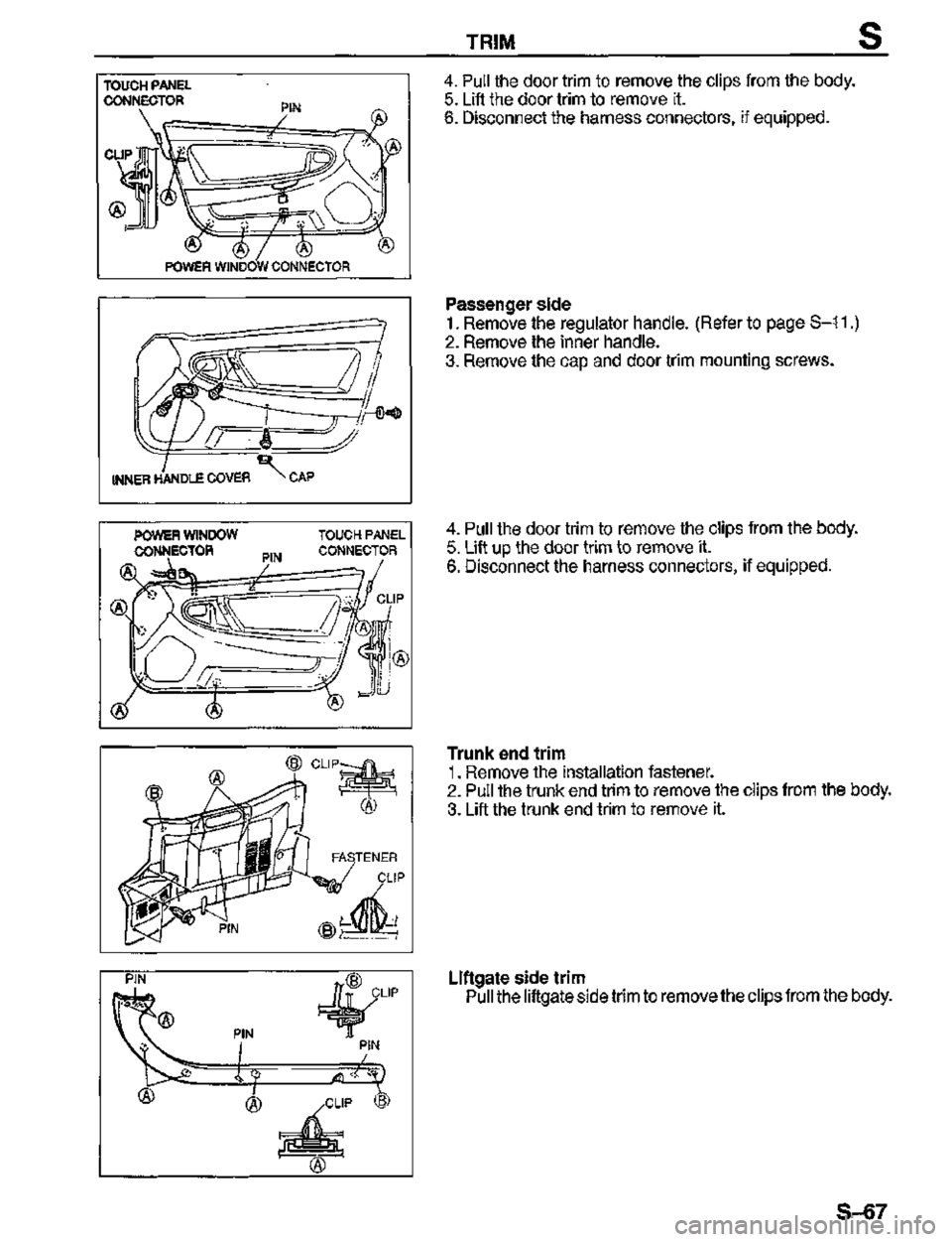 MAZDA MX-3 1995  Workshop Manual 
